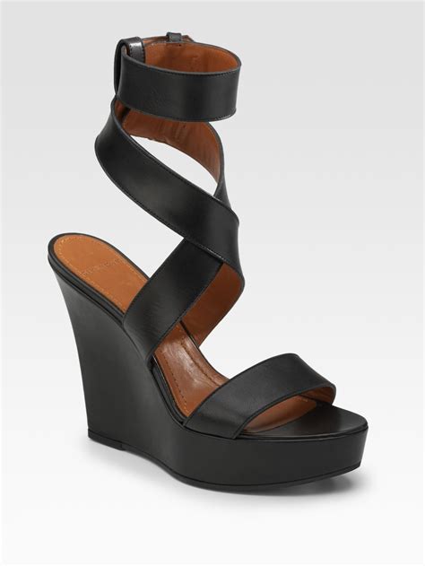 givenchy lace up wedge sandals|Givenchy slippers sale.